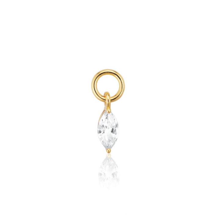 Product Image for Sif Jakobs Charm Occhio - 18k guldpläterad, med vita zirkoner Hoop