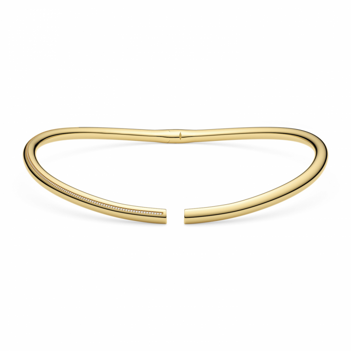PALERMO NECKRING Gold i gruppen Halskæde / Guldhalskæde hos SCANDINAVIAN JEWELRY DESIGN (SJ-CH2588-CZ-YG)