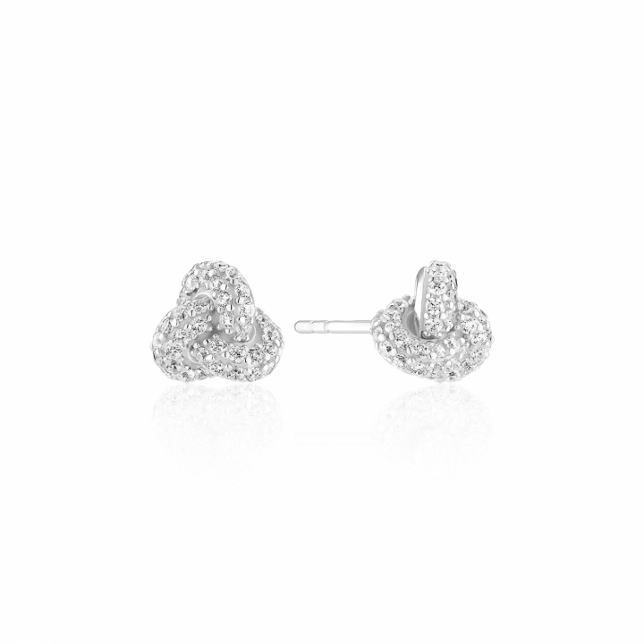 IMPERIA PICCOLO EARRINGS Silver i gruppen Øreringe / Sølvøreringe hos SCANDINAVIAN JEWELRY DESIGN (SJ-E10751-CZ)