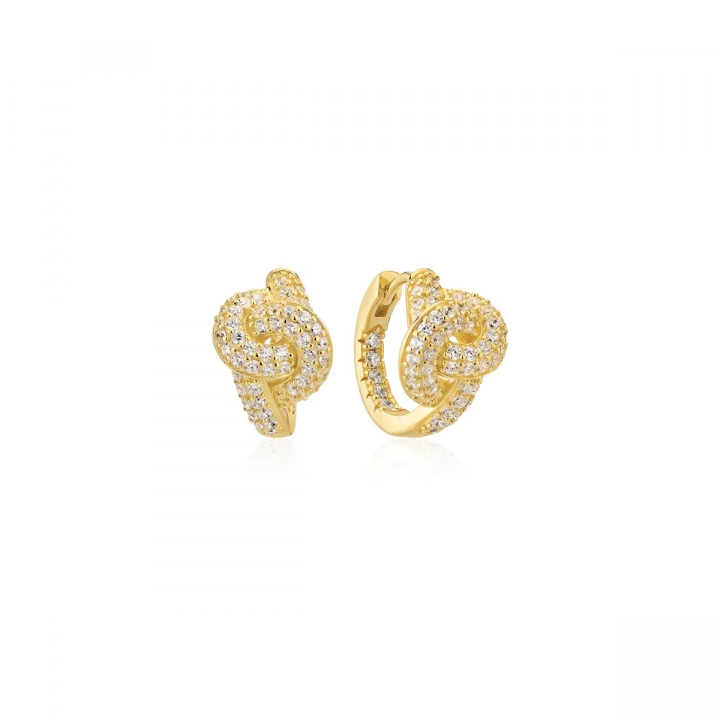 IMPERIA CREOLO EARRINGS Gold i gruppen Øreringe hos SCANDINAVIAN JEWELRY DESIGN (SJ-E10752-CZ-YG)