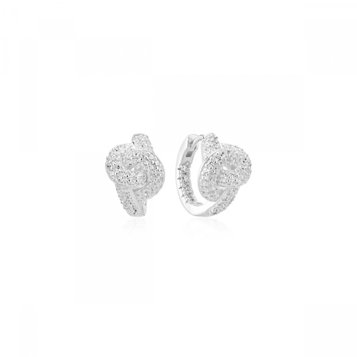 IMPERIA CREOLO EARRINGS silver i gruppen Øreringe / Sølvøreringe hos SCANDINAVIAN JEWELRY DESIGN (SJ-E10752-CZ)