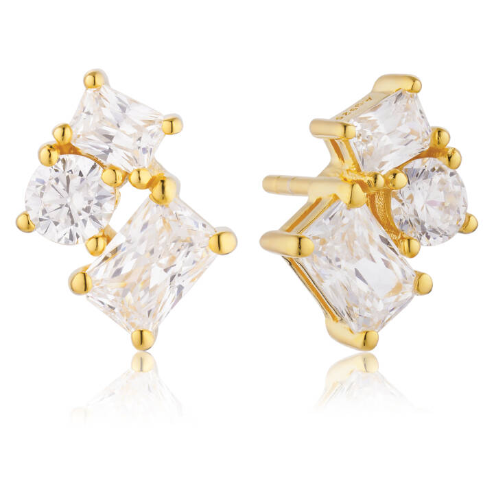 IVREA TRE Ørering i gruppen Øreringe / Guldøreringe hos SCANDINAVIAN JEWELRY DESIGN (SJ-E12306-CZ-YG)