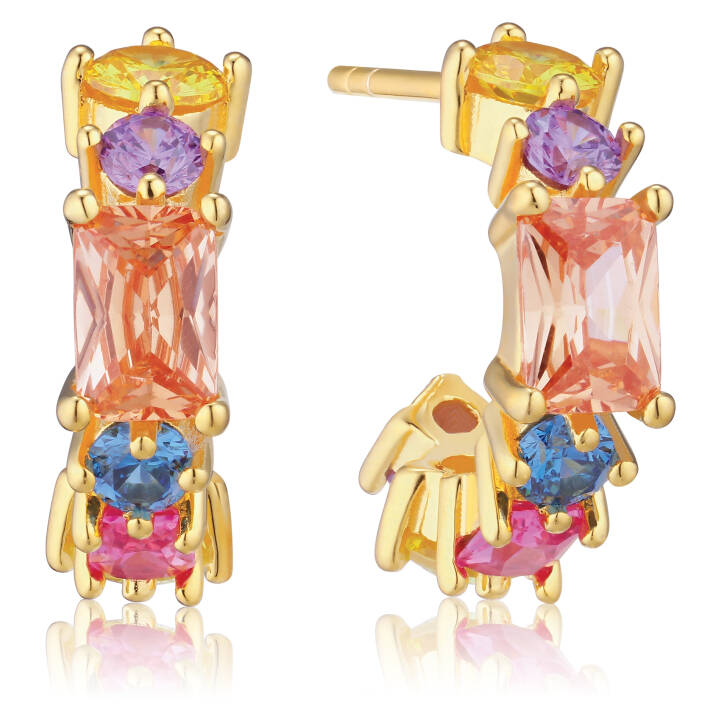 IVREA CREOLO PICCOLO Ørering i gruppen Øreringe / Guldøreringe hos SCANDINAVIAN JEWELRY DESIGN (SJ-E12311-XCZ-YG)