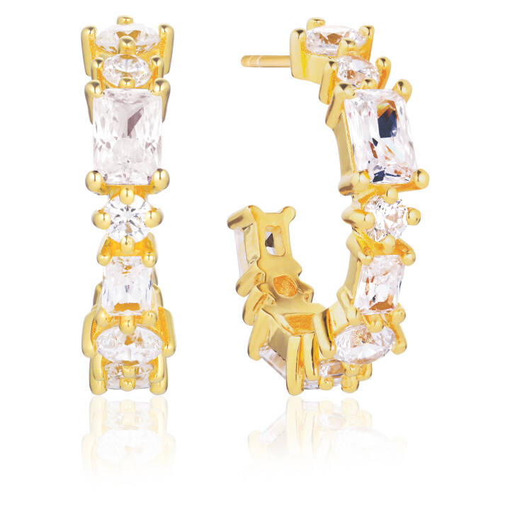 IVREA CREOLO MEDIO Ørering i gruppen Øreringe hos SCANDINAVIAN JEWELRY DESIGN (SJ-E12312-CZ-YG)