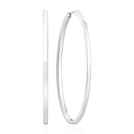 ELLISSE PIANURA GRANDE Earrings Silver i gruppen Øreringe hos SCANDINAVIAN JEWELRY DESIGN (SJ-E2314)