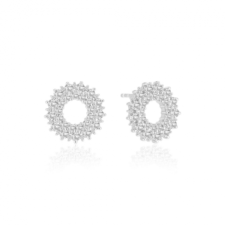 LIVIGNO EARRINGS Sølv i gruppen Øreringe hos SCANDINAVIAN JEWELRY DESIGN (SJ-E2361-CZ)