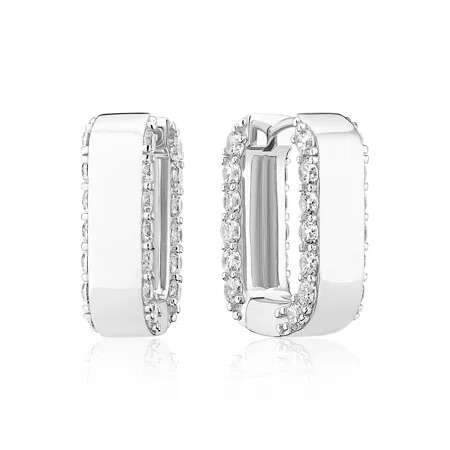 MARATEA PICCOLO Earrings Silver i gruppen Øreringe / Sølvøreringe hos SCANDINAVIAN JEWELRY DESIGN (SJ-E2450-CZ)