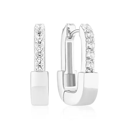 MARATEA Earrings Silver i gruppen Øreringe / Sølvøreringe hos SCANDINAVIAN JEWELRY DESIGN (SJ-E2453-CZ)