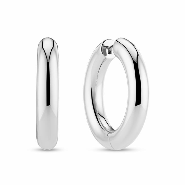 CARRARA X-GRANDE PIANURA EARRINGS Silver i gruppen Øreringe / Sølvøreringe hos SCANDINAVIAN JEWELRY DESIGN (SJ-E2476)