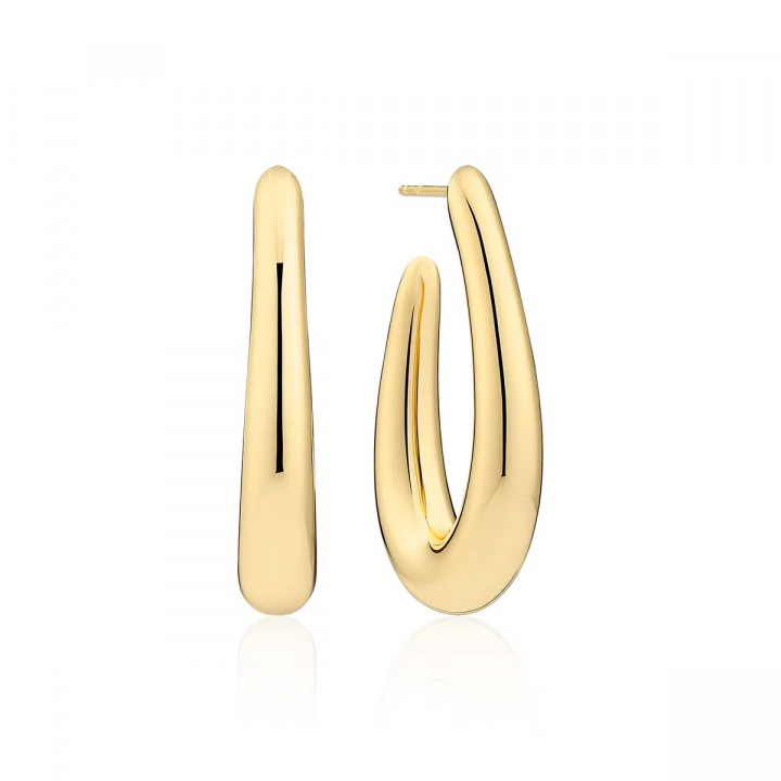 GOCCIA PIANURA GRANDE Earrings Gold i gruppen Øreringe hos SCANDINAVIAN JEWELRY DESIGN (SJ-E2485-YG)