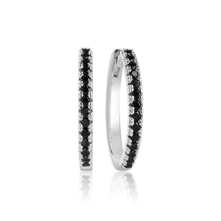 Product Image for Sif Jakobs ELLERA GRANDE Ørering sorte Zirkoner (Sølv)