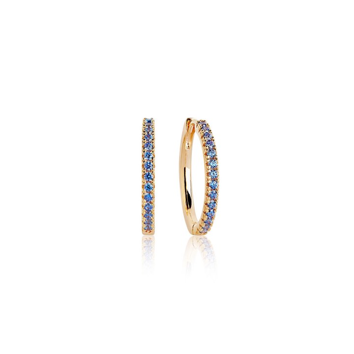 Product Image for Sif Jakobs ELLERA GRANDE Ørering Blå Zirkoner (guld)
