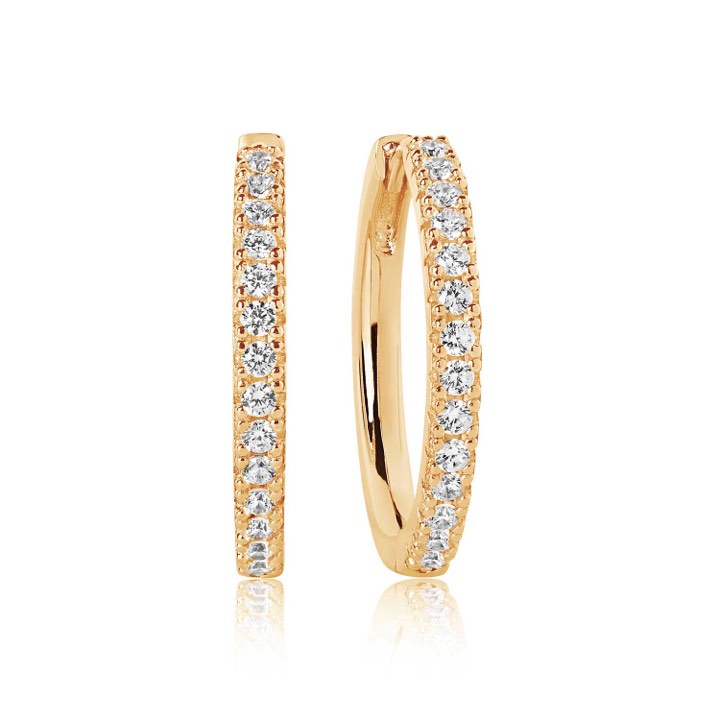 Product Image for Sif Jakobs ELLERA GRANDE Ørering hvide Zirkoner (guld)