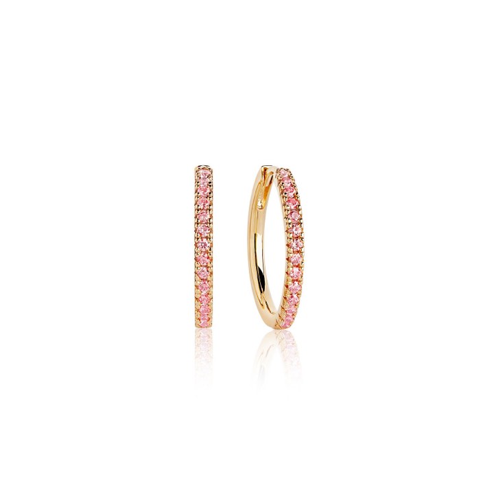 Product Image for Sif Jakobs ELLERA GRANDE Ørering lyserød Zirkoner (guld)