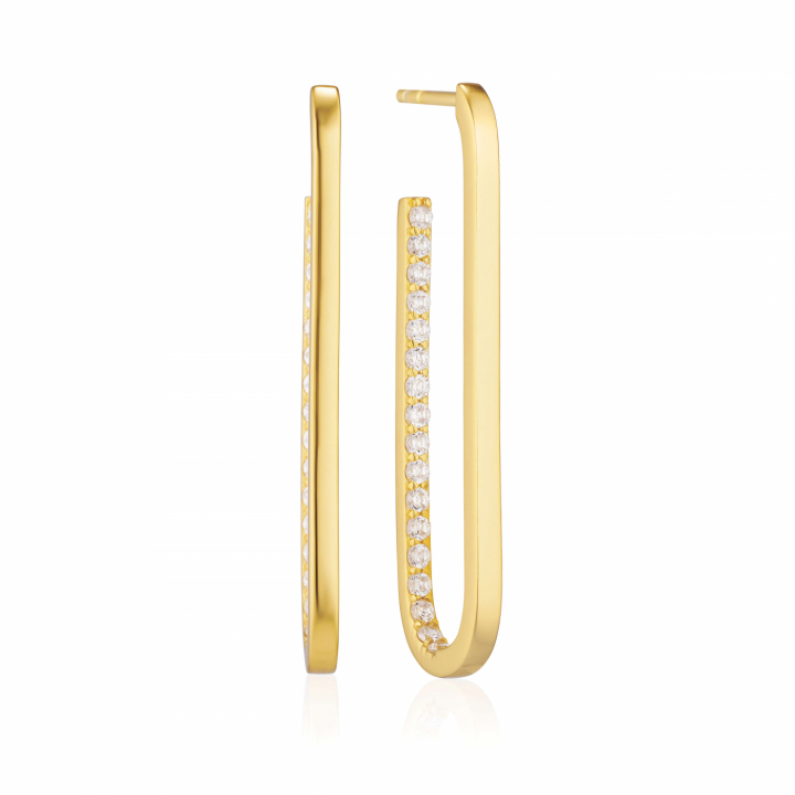 Product Image for Sif Jakobs CAPIZZI GRANDE Øreringn Vita Zirkoner Guld