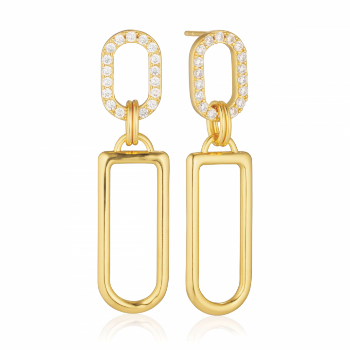Product Image for Sif Jakobs CAPIZZI LUNGO GRANDE Øreringn Vita Zirkoner Guld