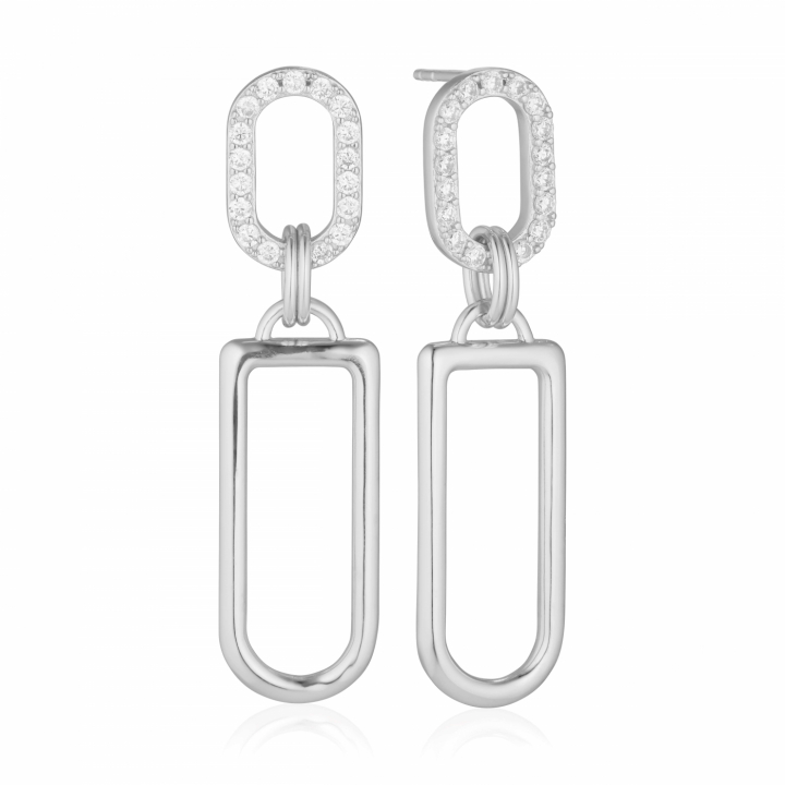 Product Image for Sif Jakobs CAPIZZI LUNGO GRANDE Øreringn Vita Zirkoner Sølv