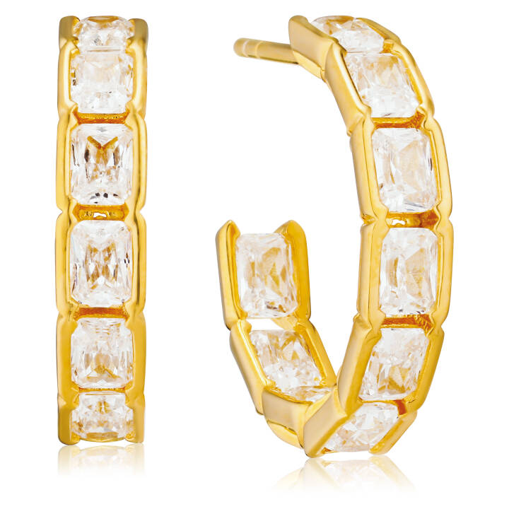 ROCCANOVA CIRCOLO Ørering i gruppen Øreringe / Guldøreringe hos SCANDINAVIAN JEWELRY DESIGN (SJ-E42272-CZ-YG)