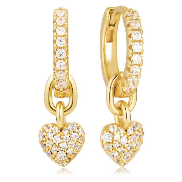 Caro Creolo Ørering i gruppen Øreringe hos SCANDINAVIAN JEWELRY DESIGN (SJ-E72352-CZ-YG)
