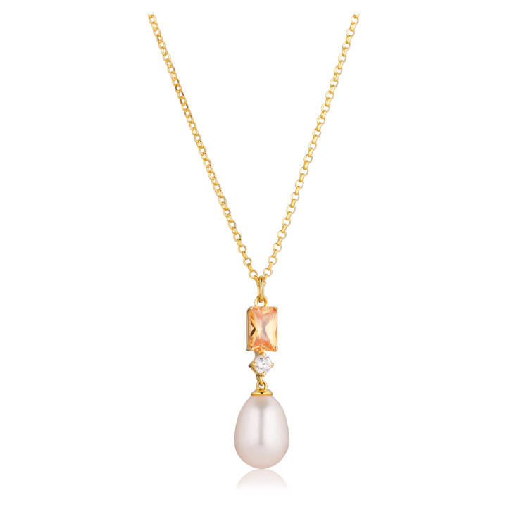 GALATINA Halskæde i gruppen Halskæde / Guldhalskæde hos SCANDINAVIAN JEWELRY DESIGN (SJ-N12381-PCH-YG)