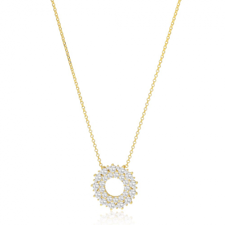 LIVIGNO NECKLACE Guld i gruppen Halskæde / Guldhalskæde hos SCANDINAVIAN JEWELRY DESIGN (SJ-N2364-CZ-YG)