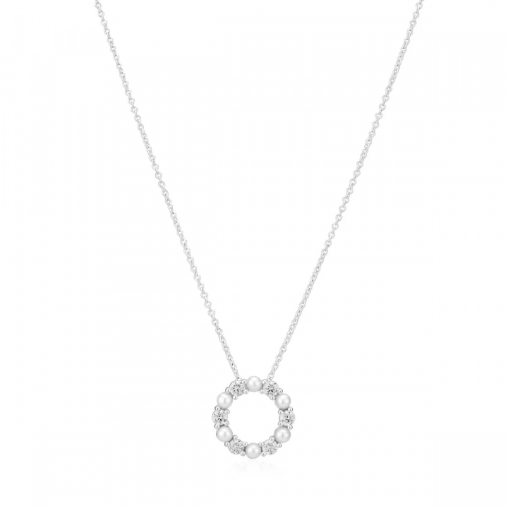 BIELLA PERLA Necklace Silver i gruppen Halskæde / Sølvhalskæde hos SCANDINAVIAN JEWELRY DESIGN (SJ-N2432-PCZ)