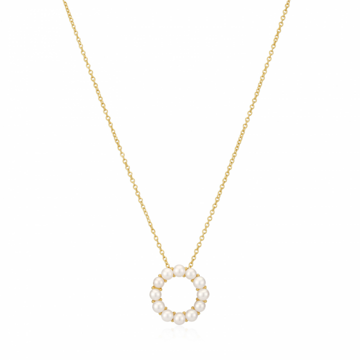 BIELLA ALTRO PERLA Necklace Gold i gruppen Halskæde / Guldhalskæde hos SCANDINAVIAN JEWELRY DESIGN (SJ-N2433-P-YG)