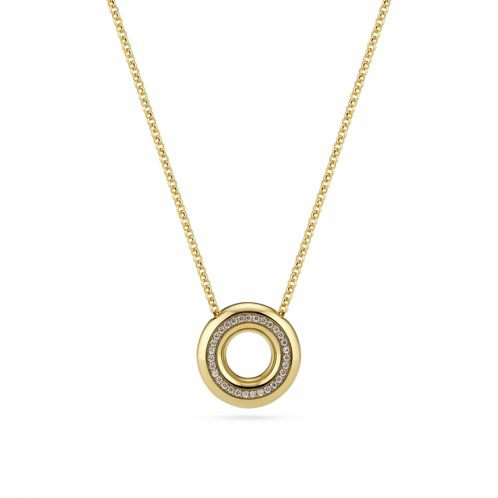 PALERMO NECKLACE Gold i gruppen Halskæde / Guldhalskæde hos SCANDINAVIAN JEWELRY DESIGN (SJ-N2478-CZ-YG)