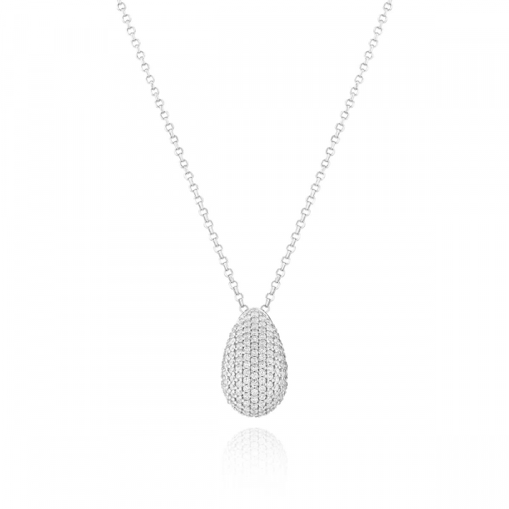 GOCCIA ALTRO necklace Silver i gruppen Halskæde / Sølvhalskæde hos SCANDINAVIAN JEWELRY DESIGN (SJ-N2480-CZ)