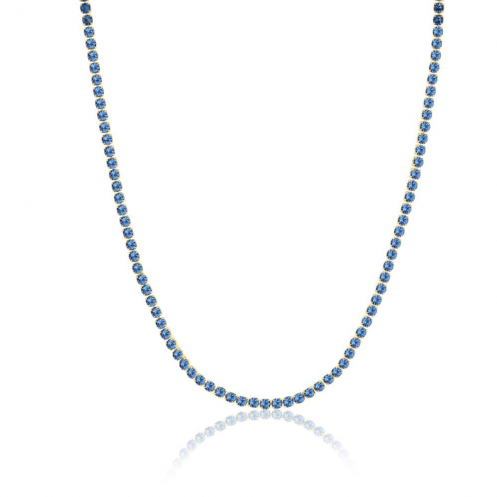 Product Image for Sif Jakobs Ellera Grande - 18k guldpläterad, med blåa zirkoner Halskæde