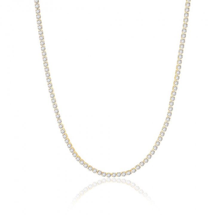 Product Image for Sif Jakobs Ellera Grande - 18k guldpläterad, med vita zirkoner Halskæde