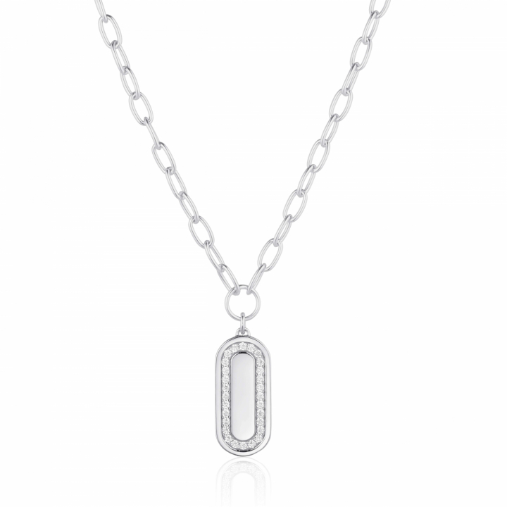 Product Image for Sif Jakobs CAPIZZI GRANDE Halskæde Vita Zirkoner Sølv