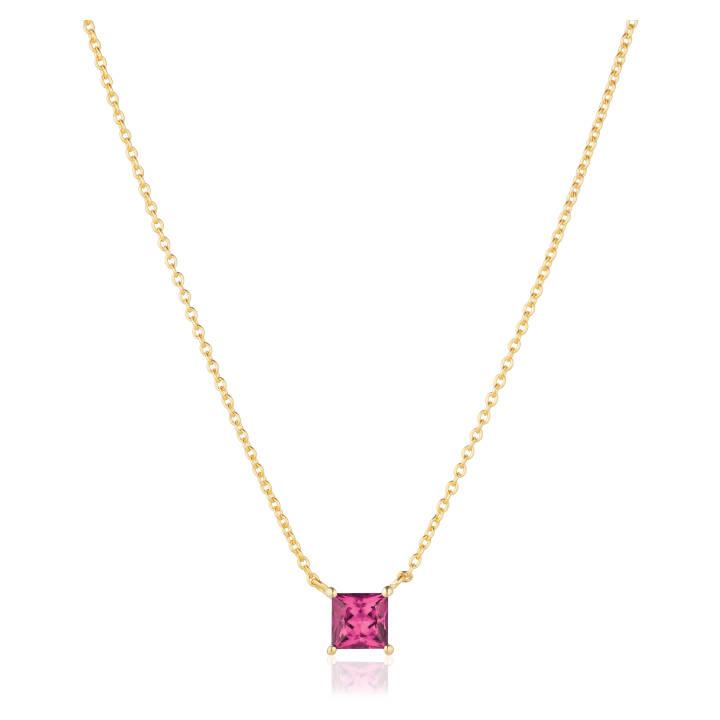 ELLERA QUADRATO Halskæde i gruppen Halskæde / Guldhalskæde hos SCANDINAVIAN JEWELRY DESIGN (SJ-N42279-PKCZ-YG)