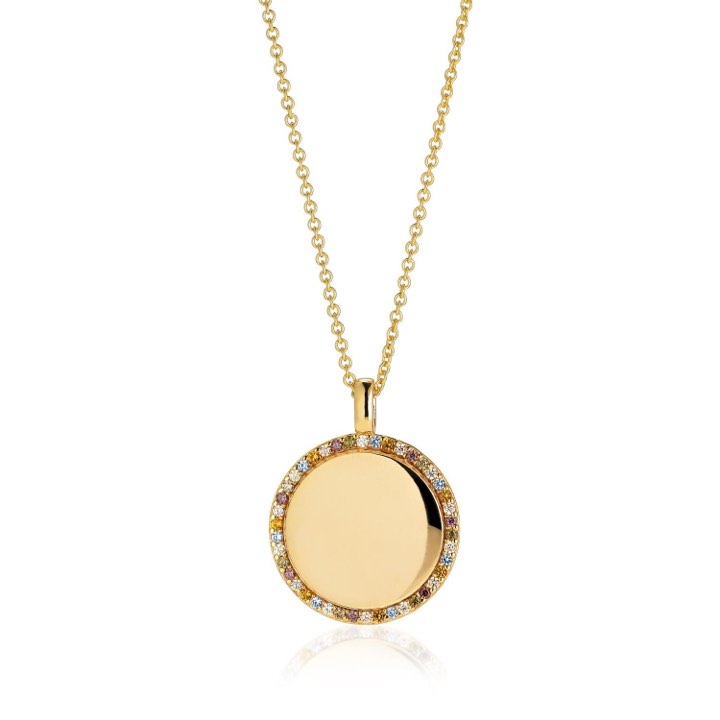 Product Image for Sif Jakobs FOLLINA GRANDE Halskæde flerfarvede Zirkoner (guld) 45-60 cm