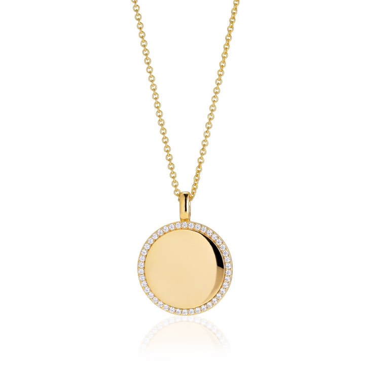 Product Image for Sif Jakobs FOLLINA GRANDE Halskæde hvide Zirkoner (guld) 45-60 cm