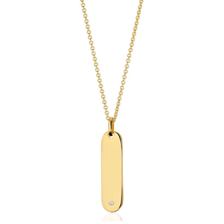 Product Image for Sif Jakobs FOLLINA LUNGO GRANDE Halskæde hvide Zirkoner (guld) 45-60 cm