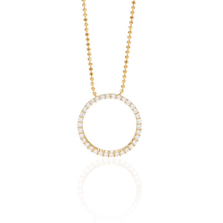 Product Image for Sif Jakobs BIELLA GRANDE Halskæde hvide Zirkoner (guld) 45 cm