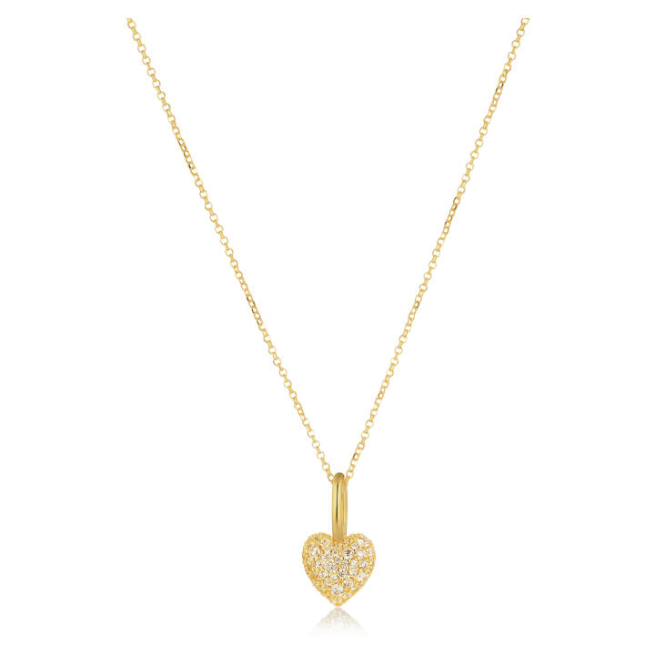 Caro Halskæde i gruppen Halskæde / Guldhalskæde hos SCANDINAVIAN JEWELRY DESIGN (SJ-P72356-CZ-YG)