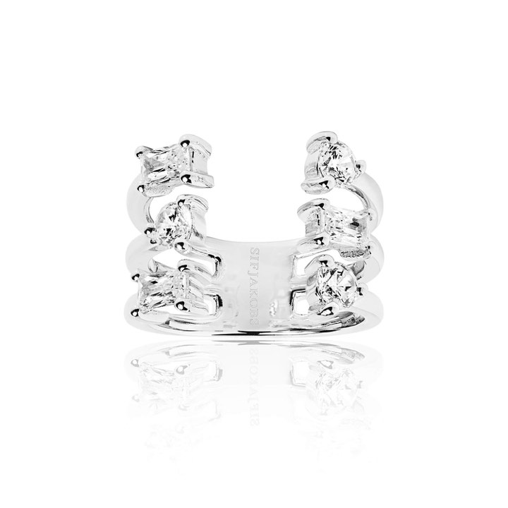 Product Image for Sif Jakobs ANTELLA ALTRO GRANDE ring hvide Zirkoner (Sølv) 50