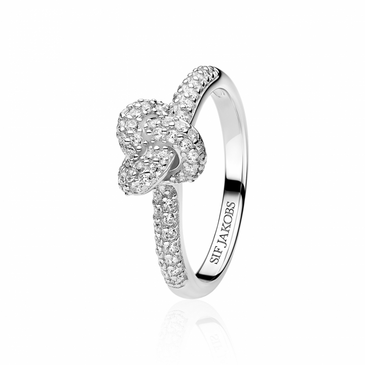 IMPERIA PICCOLO RING Silver i gruppen Ringe / Sølvringe hos SCANDINAVIAN JEWELRY DESIGN (SJ-R10751-CZ)