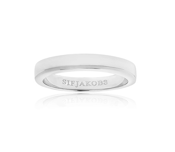 CORTE DUE PIANURA ring (Sølv) i gruppen Ringe / Sølvringe hos SCANDINAVIAN JEWELRY DESIGN (SJ-R10762)