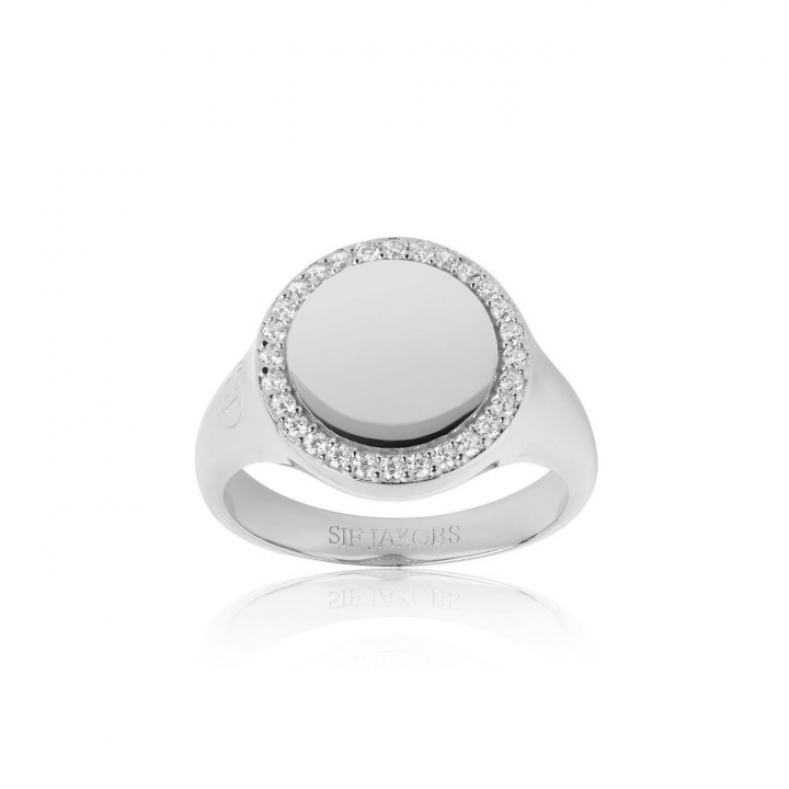 Product Image for Sif Jakobs FOLLINA GRANDE ring hvide Zirkoner (Sølv) 50