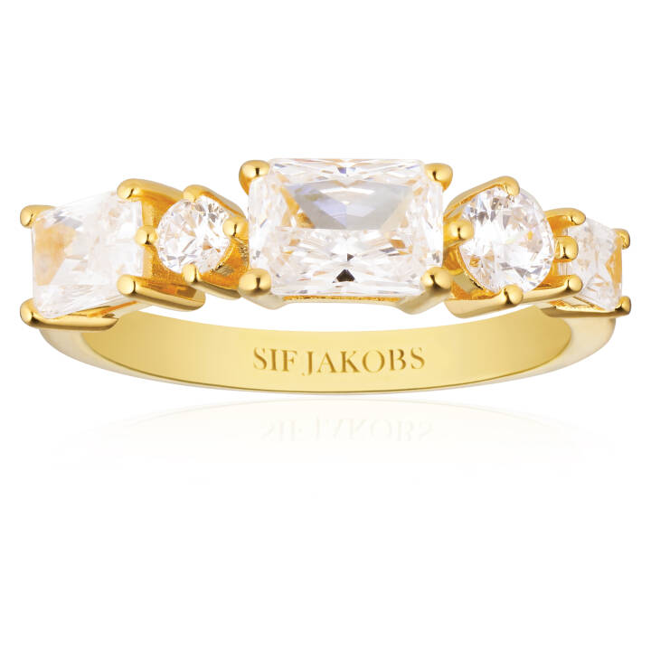 IVREA Ring Guld i gruppen Ringe / Guldringe hos SCANDINAVIAN JEWELRY DESIGN (SJ-R12330-CZ-YG)