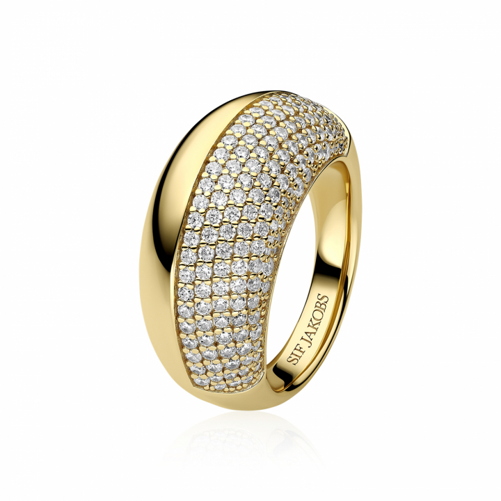 FASANO RINGS Gold i gruppen Ringe / Guldringe hos SCANDINAVIAN JEWELRY DESIGN (SJ-R2487-CZ-YG)