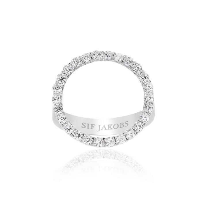 Product Image for Sif Jakobs BIELLA GRANDE ring hvide Zirkoner (Sølv) 56