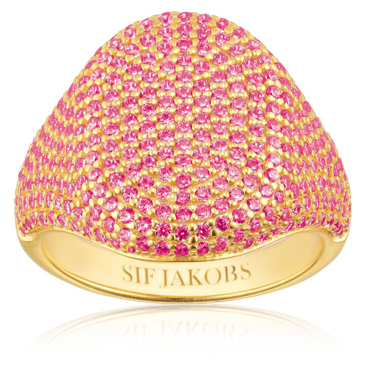 CAPIZZI Ring Guld i gruppen Ringe / Guldringe hos SCANDINAVIAN JEWELRY DESIGN (SJ-R42240-PKCZ-YG)