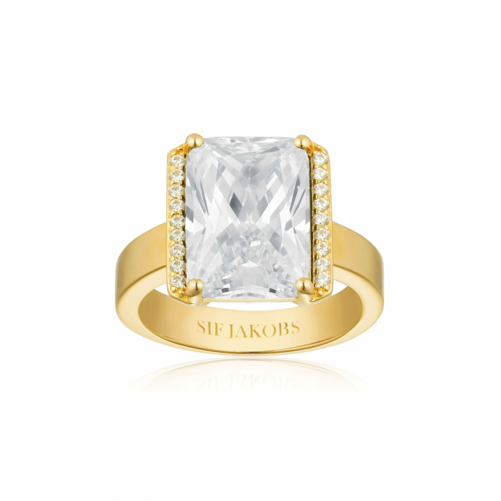 Product Image for Sif Jakobs ROCCANOVA ALTRO GRANDE Ring Vita Zirkoner Guld 52