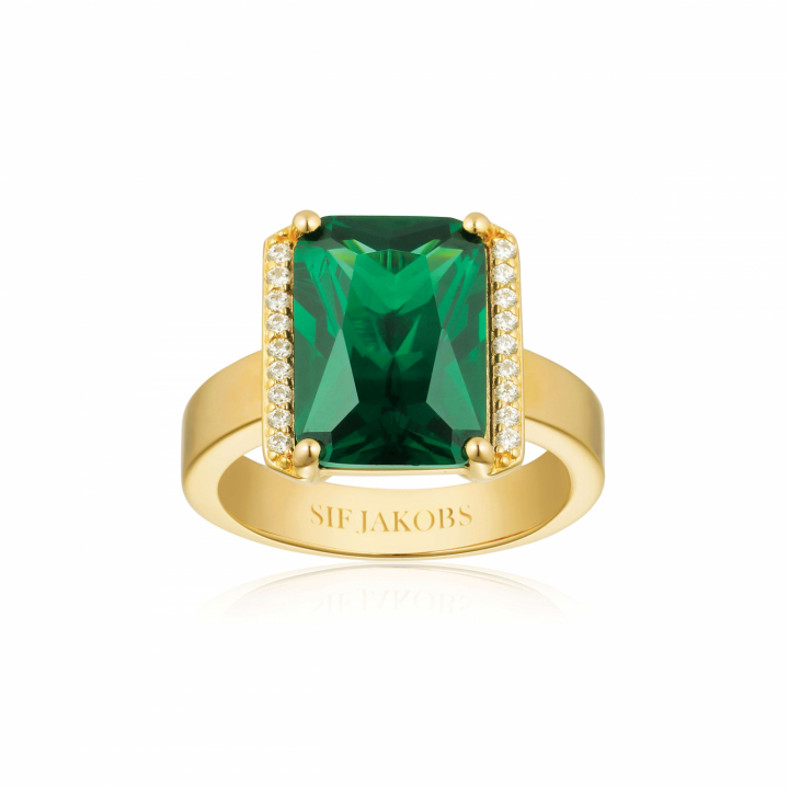 Product Image for Sif Jakobs ROCCANOVA ALTRO GRANDE Ring Grön zirkonia Guld 54