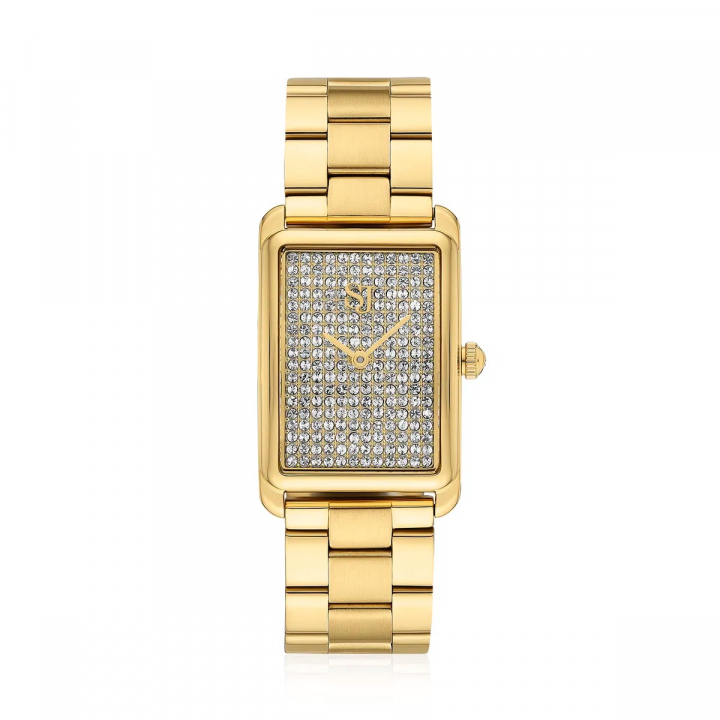 SANTINA WATCH GOLD i gruppen Tilbehør / Ure hos SCANDINAVIAN JEWELRY DESIGN (SJ-W1034-CZ-YG)