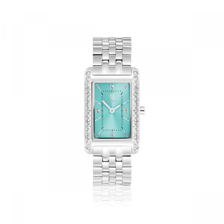 MARTINA WATCH SILVER i gruppen Tilbehør / Ure hos SCANDINAVIAN JEWELRY DESIGN (SJ-W2404-CZ)